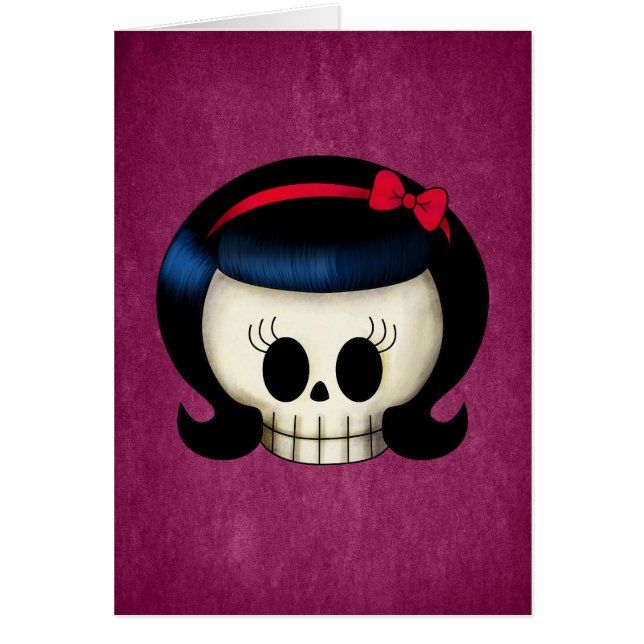 Crâne de fille de rockabilly (Devant)