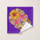 Crâne de fleurs 4 - Tropical (Gant de toilette)