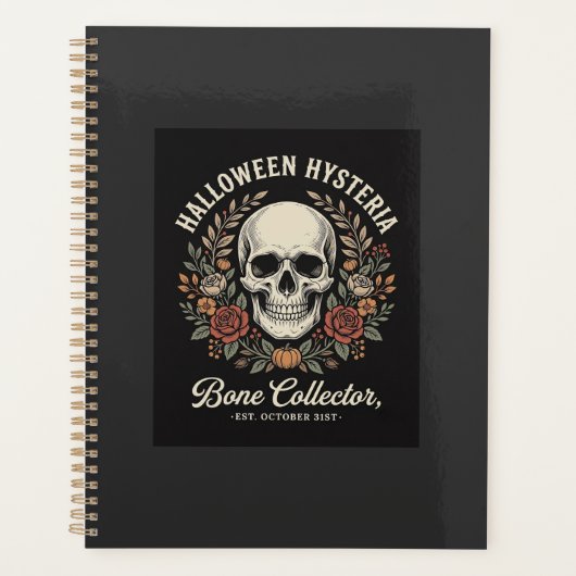 Crâne de Halloween Fleur Bone Collector Design_1 (Devant)