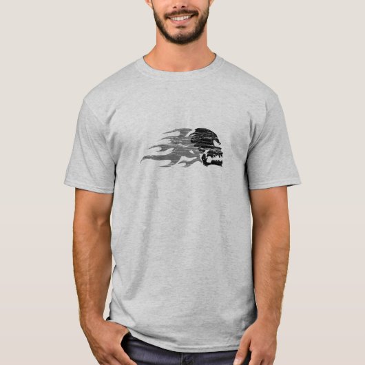 Crâne de HellRiders et T-shirt de flammes (Devant)