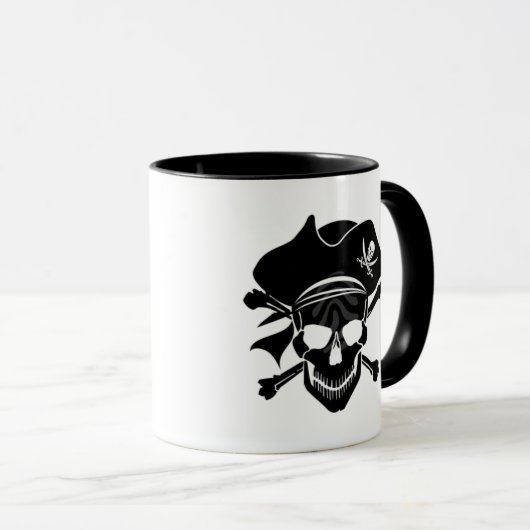 Crâne de Mug Pirate Café (Devant droit)