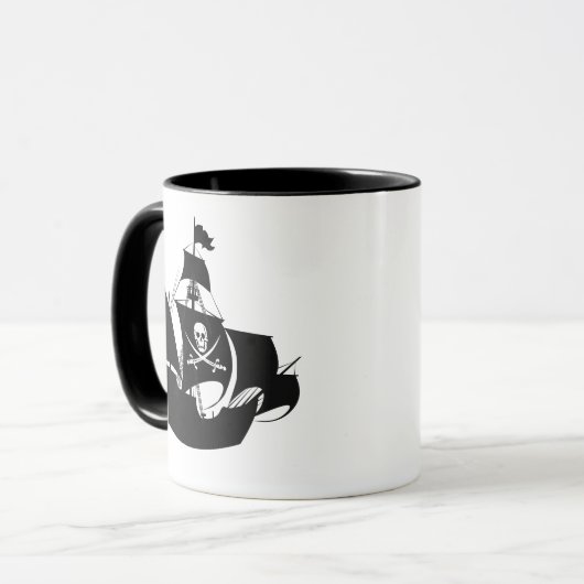 Crâne de Mug Pirate Café (Devant gauche)