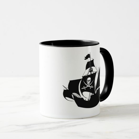 Crâne de Mug Pirate Café (Devant droit)