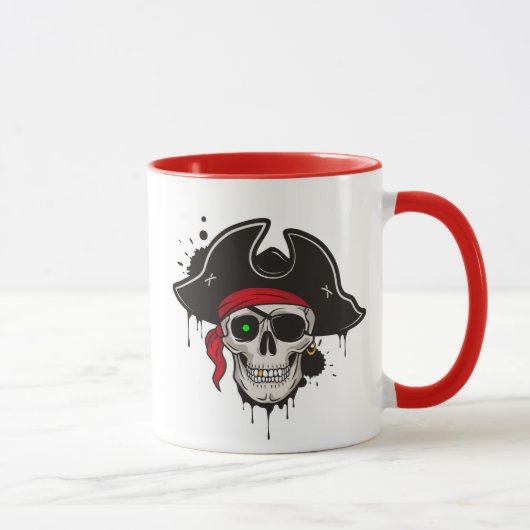 Crâne de Mug Pirate Café (Droite)