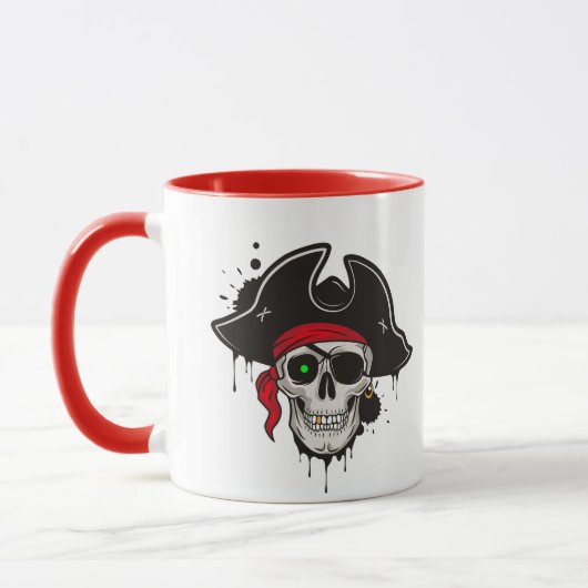 Crâne de Mug Pirate Café (Gauche)