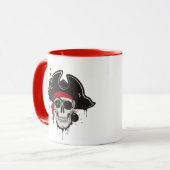 Crâne de Mug Pirate Café (Devant gauche)