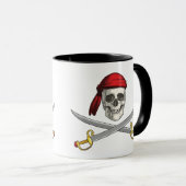 Crâne de Mug Pirate Café (Devant droit)
