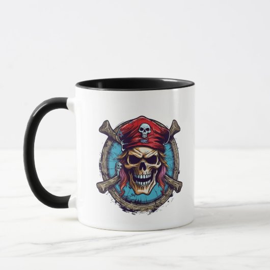 Crâne de Mug Pirate Café (Gauche)