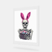 Crâne de Pâques - Drôle lapin Skeleton (Angle)