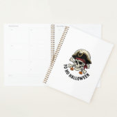 Crâne de Pirate Halloween Gravure Vintage Blanc Sh (Devant avec enveloppe)