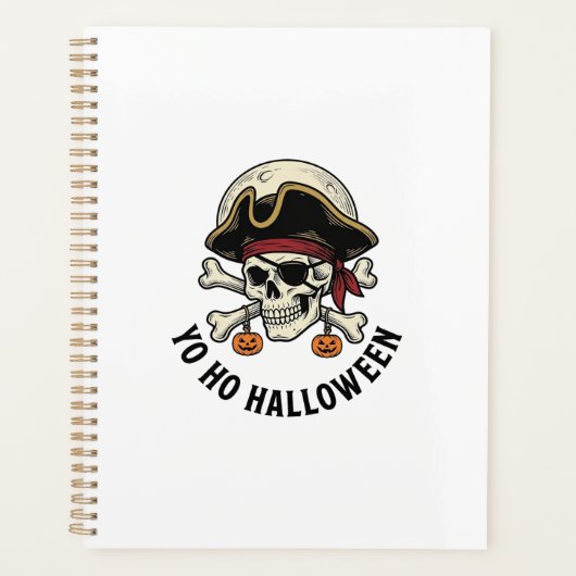 Crâne de Pirate Halloween Gravure Vintage Blanc Sh (Devant)