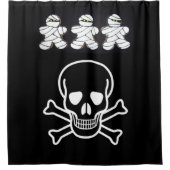 Crâne de rideau de douche d'Halloween (Devant)