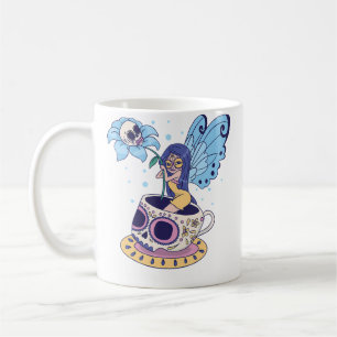 Crâne de sucre de fée Mug Papillon Théière Sorcièr