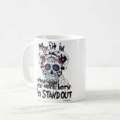 Crâne de sucre et tasse de graphiques (Devant gauche)