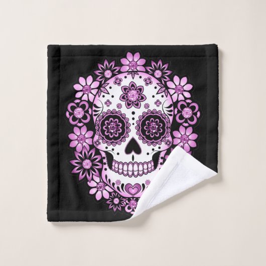 Crâne de sucre pourpre (Gant de toilette)