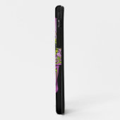 Crâne de sucre Purple Floral Coque-Mate coque ipho (Dos/Gauche)