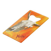 Crâne de vache et feu (Devant Angle)