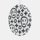 Crâne : Décoration sans joint. (Avant gauche)