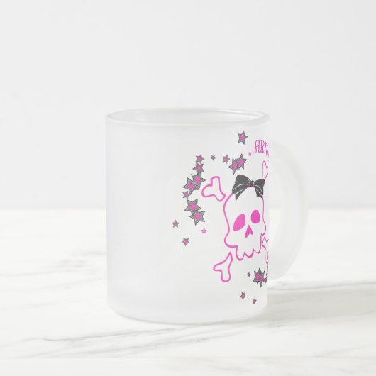 Crâne d'épouse d'armée avec la tasse d'arc (Devant droit)