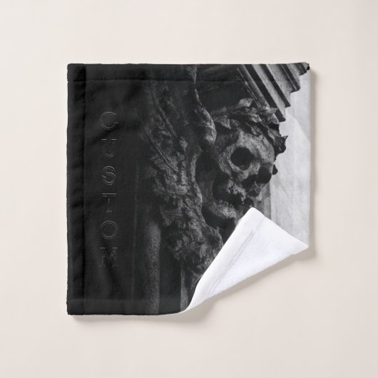 Crâne des ailes de pierre (Gant de toilette)