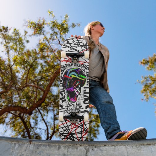 Crâne d'éveil brutal art Graffiti skateboard (Extérieur 1)