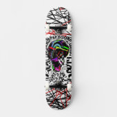 Crâne d'éveil brutal art Graffiti skateboard (Recto)