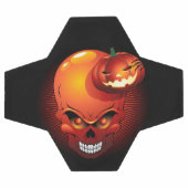Crâne d'Halloween et Citrouille (Plat)