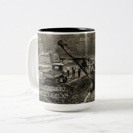 CRANE D'INGÉNIERIE DU NORD-OUEST SHOVEL MUG DÉBUT (Devant gauche)