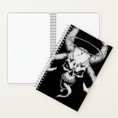 Crâne divin de la mort Carnet noir (À l'intérieur)