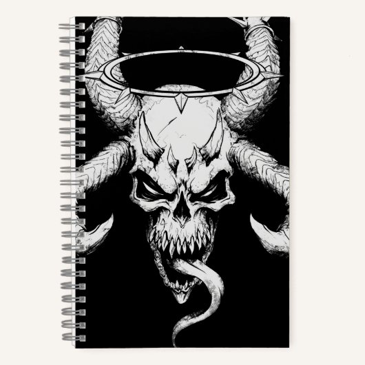 Crâne divin de la mort Carnet noir (Recto)