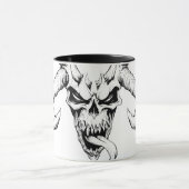 Crâne divin de la mort Mug blanche (Centre)