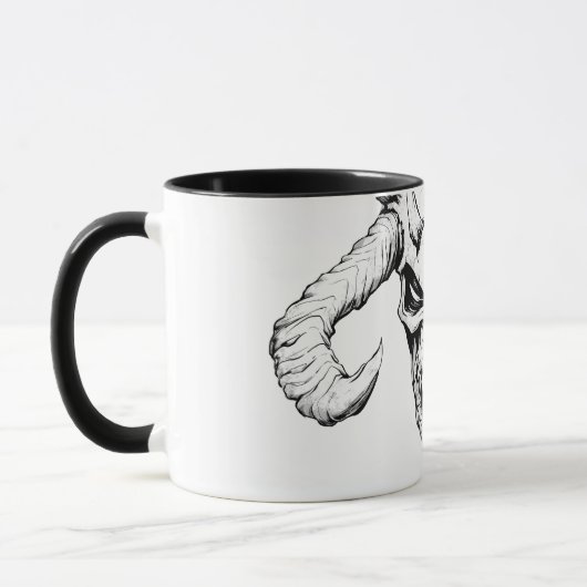 Crâne divin de la mort Mug blanche (Gauche)