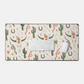 Crâne du désert et Cactus Mat du bureau (Clavier et souris)