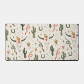 Crâne du désert et Cactus Mat du bureau (Recto)