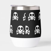 crâne effrayant sur fond noir (Droite)