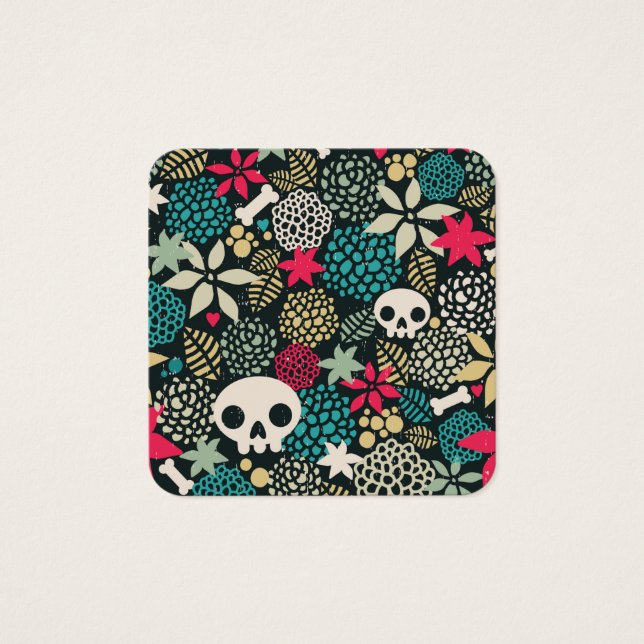 Crâne en fleurs (Devant)