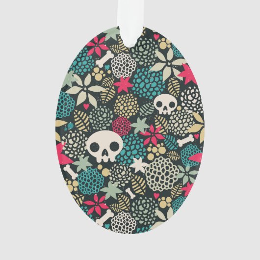 Crâne en fleurs (dos)