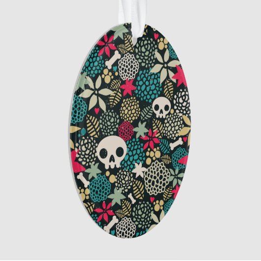 Crâne en fleurs (devant)