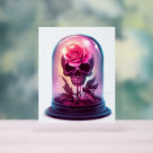 Crâne en verre Rose (Neutre)