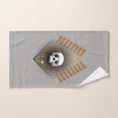 Crâne et bâtons de hockey (Serviette à main)