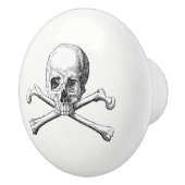 Crâne et bouton d'os croisés (Droite)