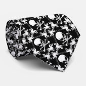 Crâne et cravate d'os croisés (Roulé)