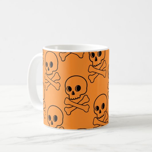 Crâne et crossbones café Mug (Devant gauche)