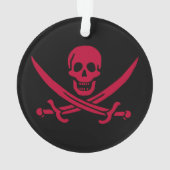 Crâne et épées de Crimson Drapeau pirate de Calico (dos)