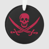 Crâne et épées de Crimson Drapeau pirate de Calico (devant)