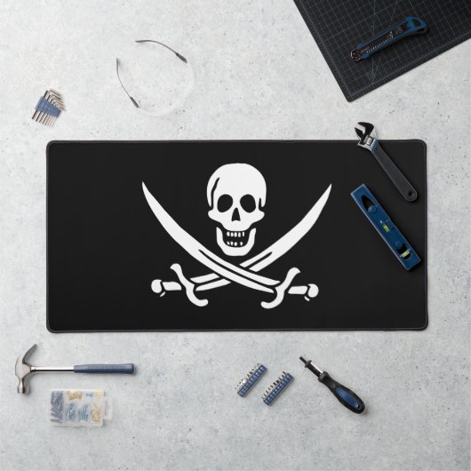 Crâne et épées Drapeau pirate de Calico Jack (Poste de travail)