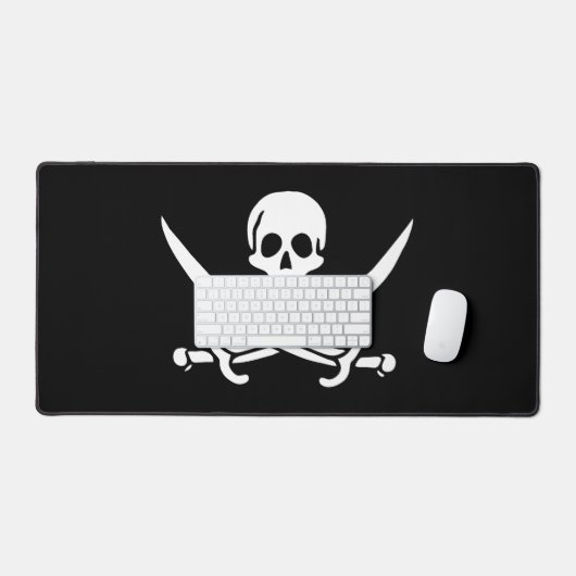 Crâne et épées Drapeau pirate de Calico Jack (Clavier et souris)