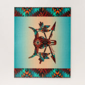 Crâne et flèches de buffle Puzzle (Vertical)