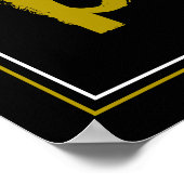 Crâne et os, Affiche de bienvenue d'Halloween or (Coin)