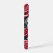 Crâne et Rose Apple iPhone 15 Pro Coque (Côté droit)